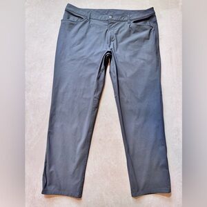Lululemon ABC Classic-Fit Trouser Pants Stretch Warpstreme Gray Men's 40